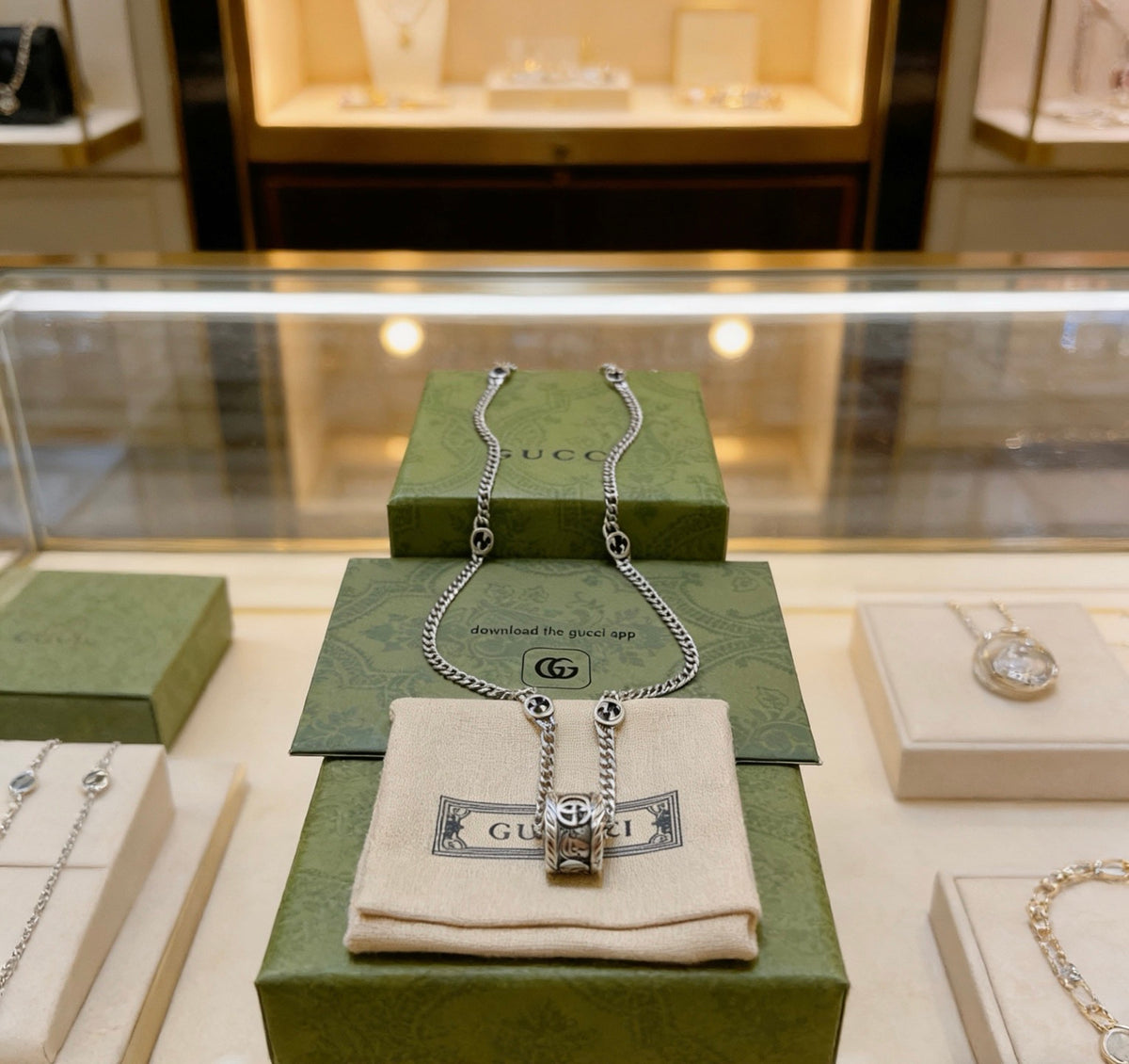 Gucci Anger Forest Interlocking G Chain Necklace - album image 2