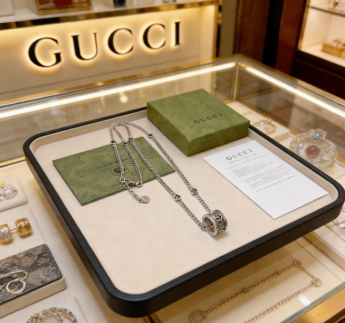Gucci Anger Forest Interlocking G Chain Necklace - album image 1