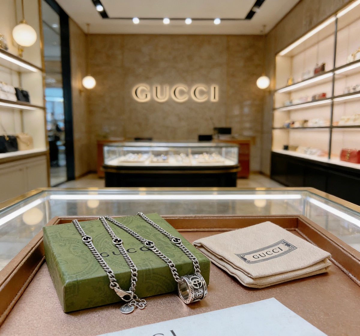 Gucci Anger Forest Interlocking G Chain Necklace - album image 6