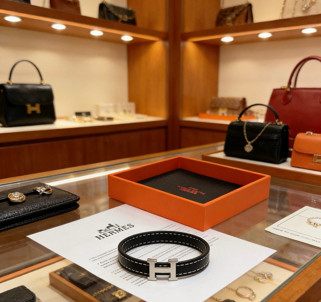 Hermès Black Cord H Bracelet - album image 1