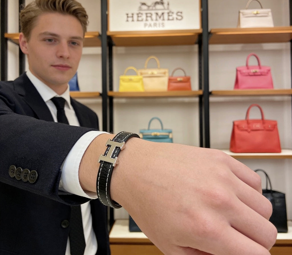 Hermès Black Cord H Bracelet - album image 2