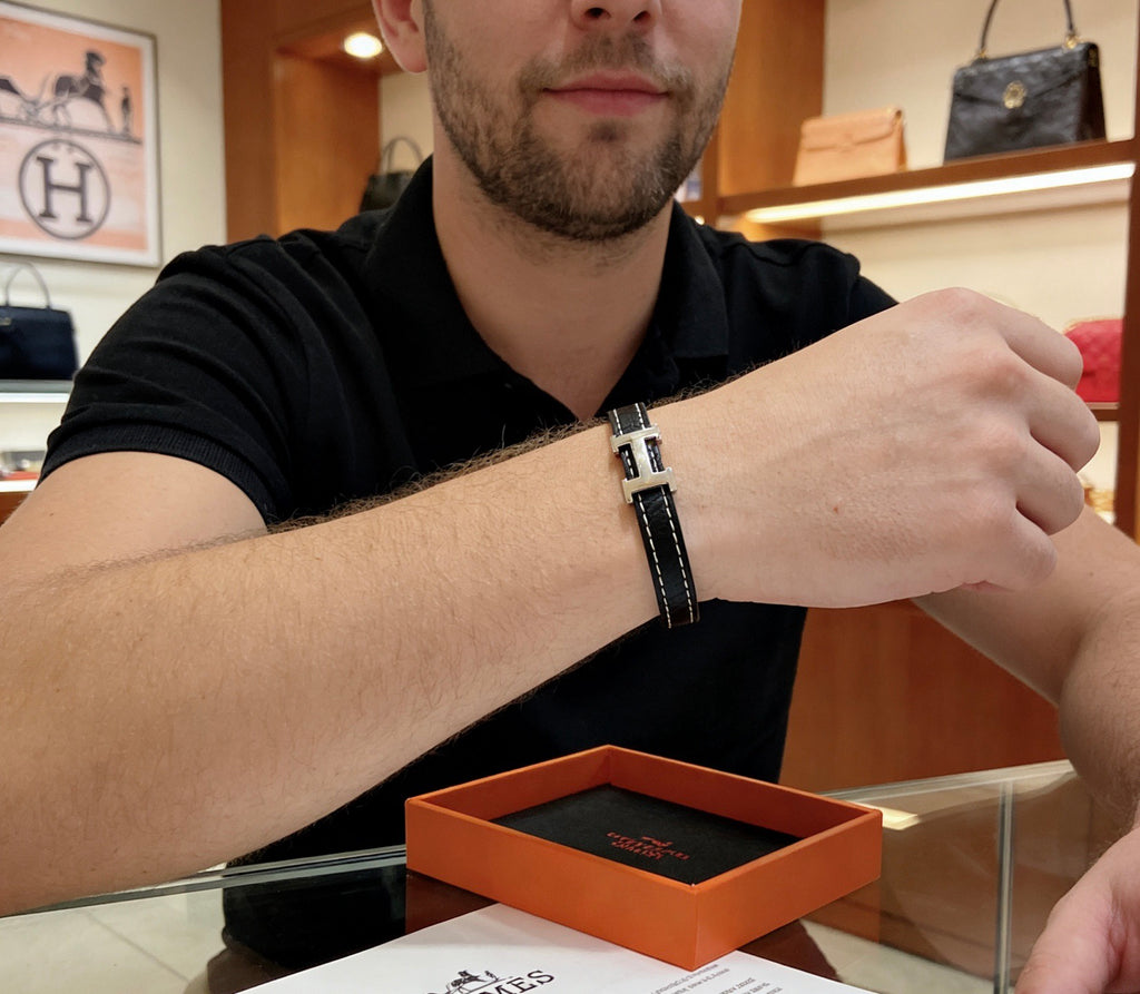 Hermès Black Cord H Bracelet - album image 7