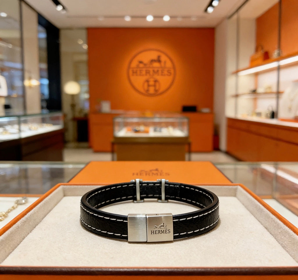 Hermès Black Cord H Bracelet - album image 6
