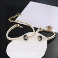 Chanel Woven Pearl Double-Layer Crystal Accent Jewelry - Bracelet or Necklace - album image 1