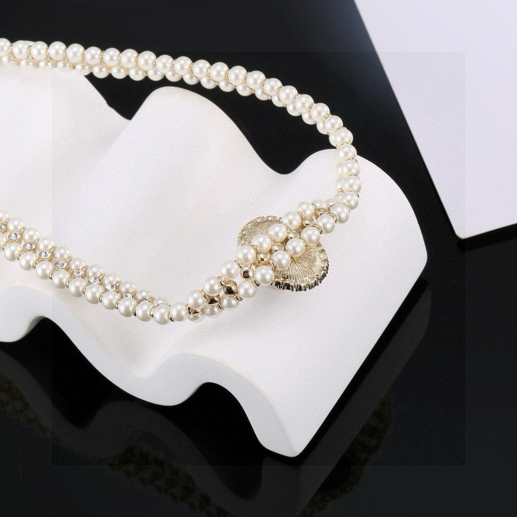 Chanel Woven Pearl Double-Layer Crystal Accent Jewelry - Bracelet or Necklace - album image 7