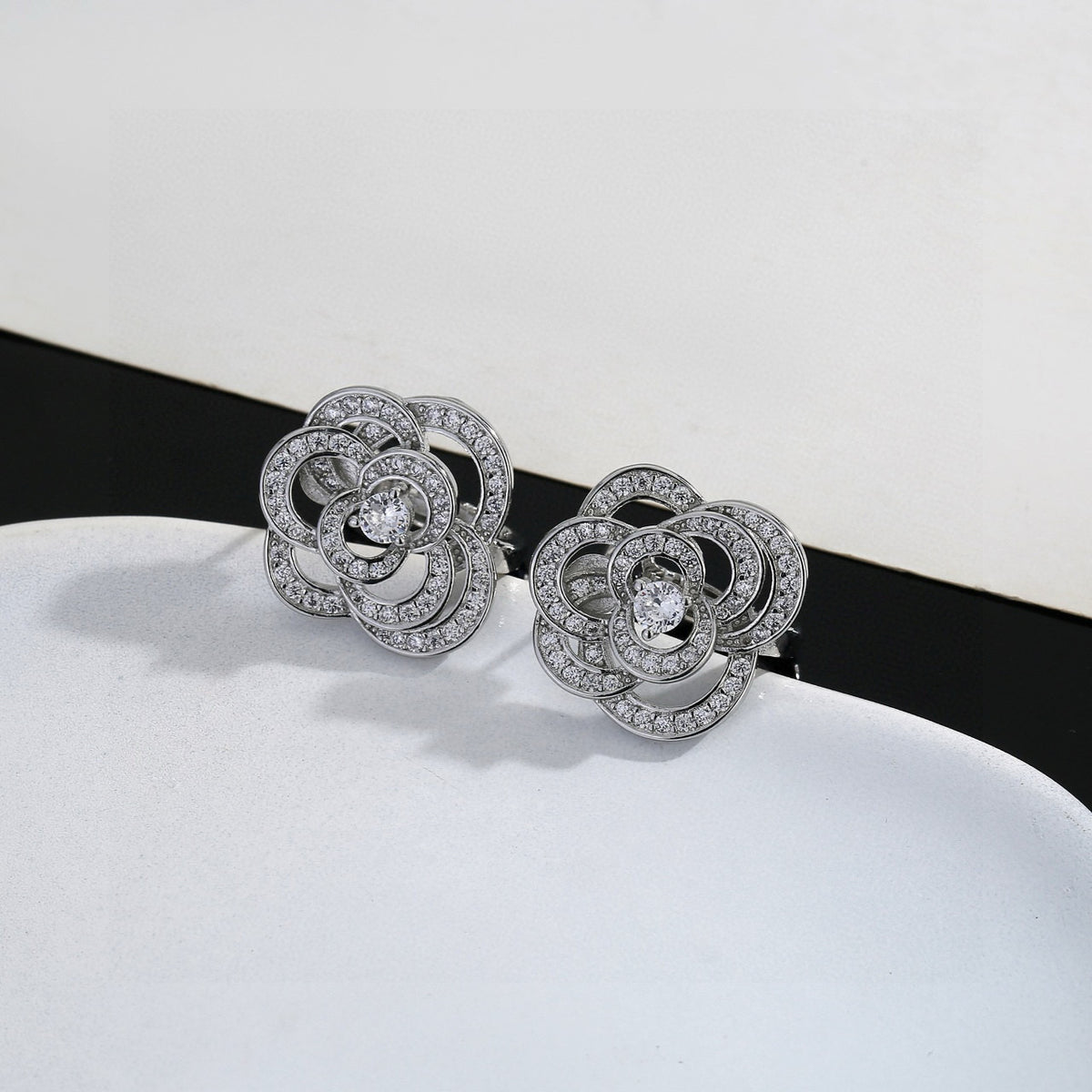 Chanel Camellia Stud Earrings - album image 6