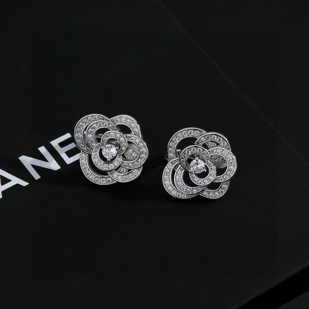 Chanel Camellia Stud Earrings - album image 3