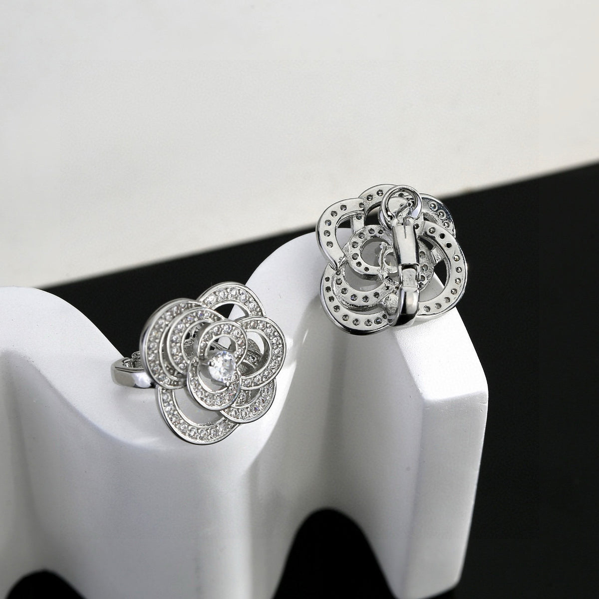 Chanel Camellia Stud Earrings - album image 4