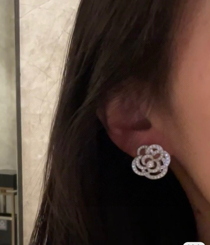 Chanel Camellia Stud Earrings - album image 7