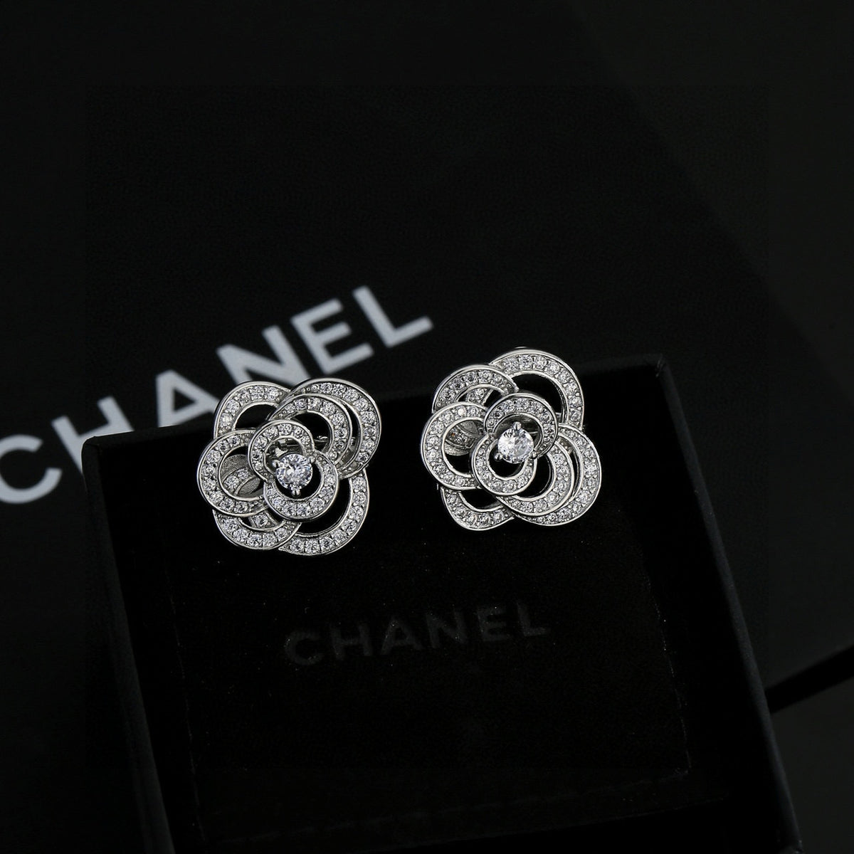 Chanel Camellia Stud Earrings - album image 8