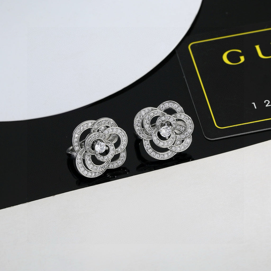 Chanel Camellia Stud Earrings - album image 1