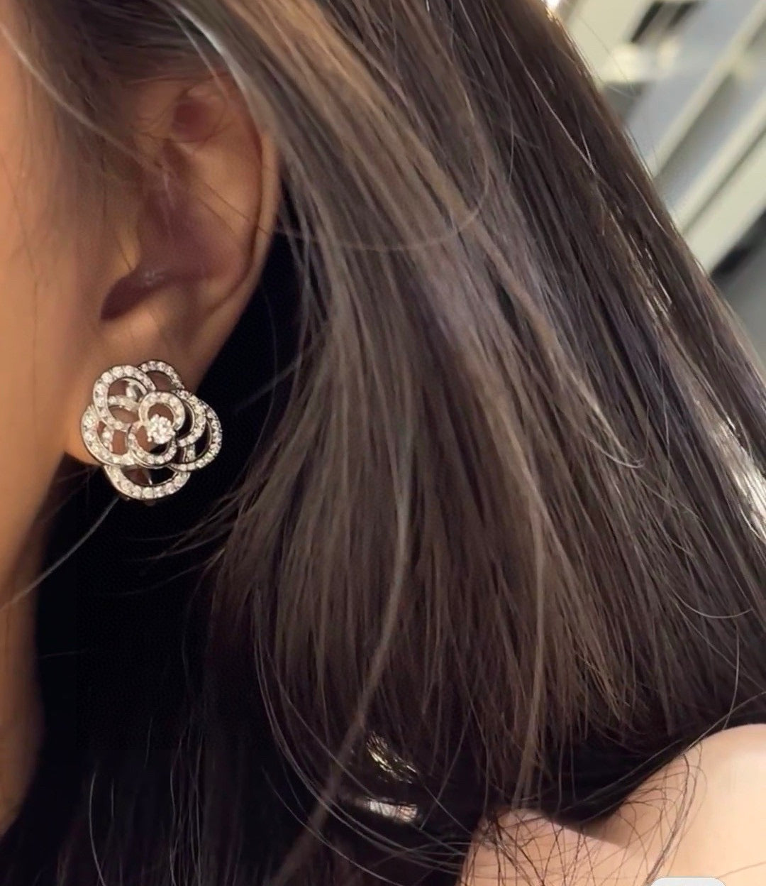 Chanel Camellia Stud Earrings - album image 5