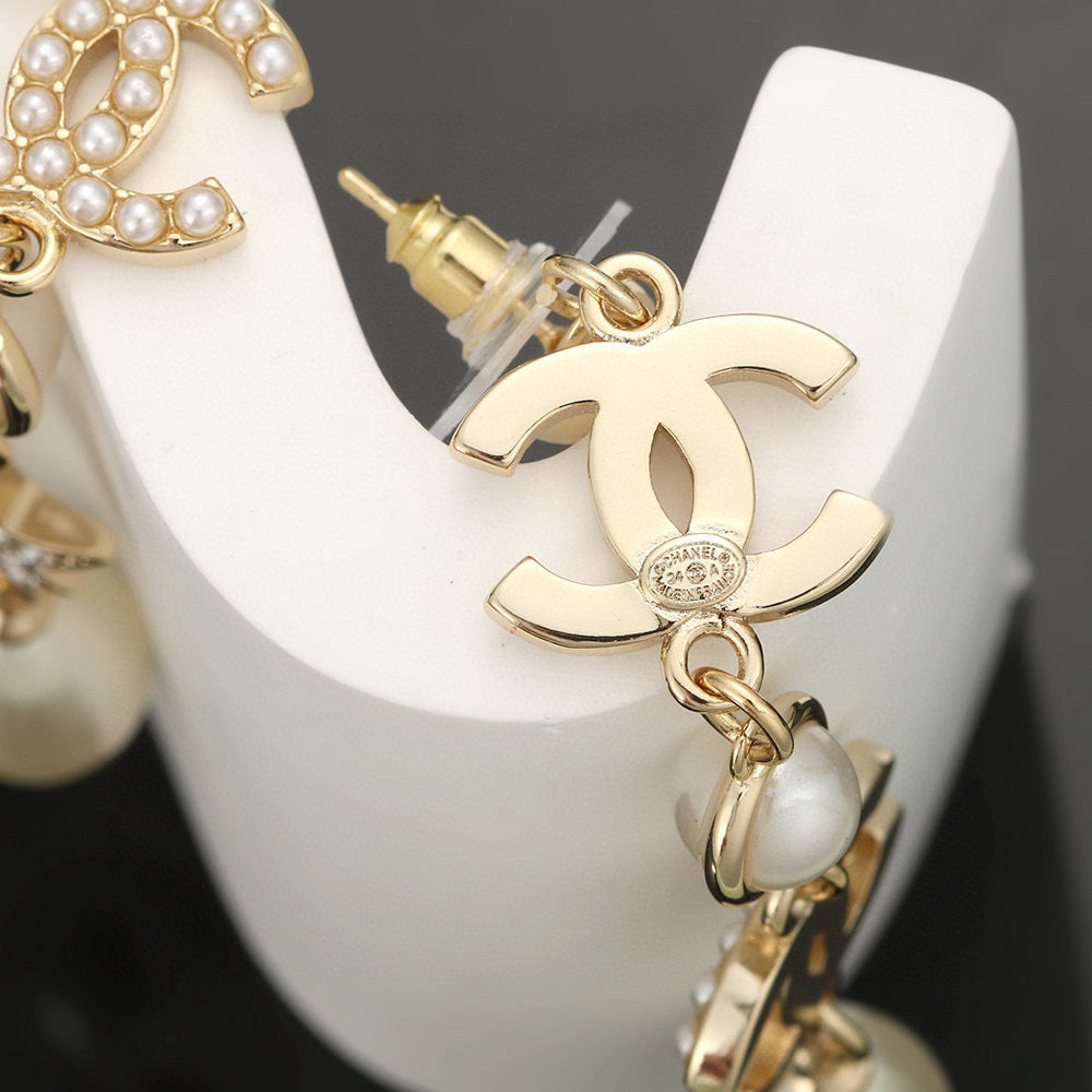 Chanel Long Stud Earrings - album image 5