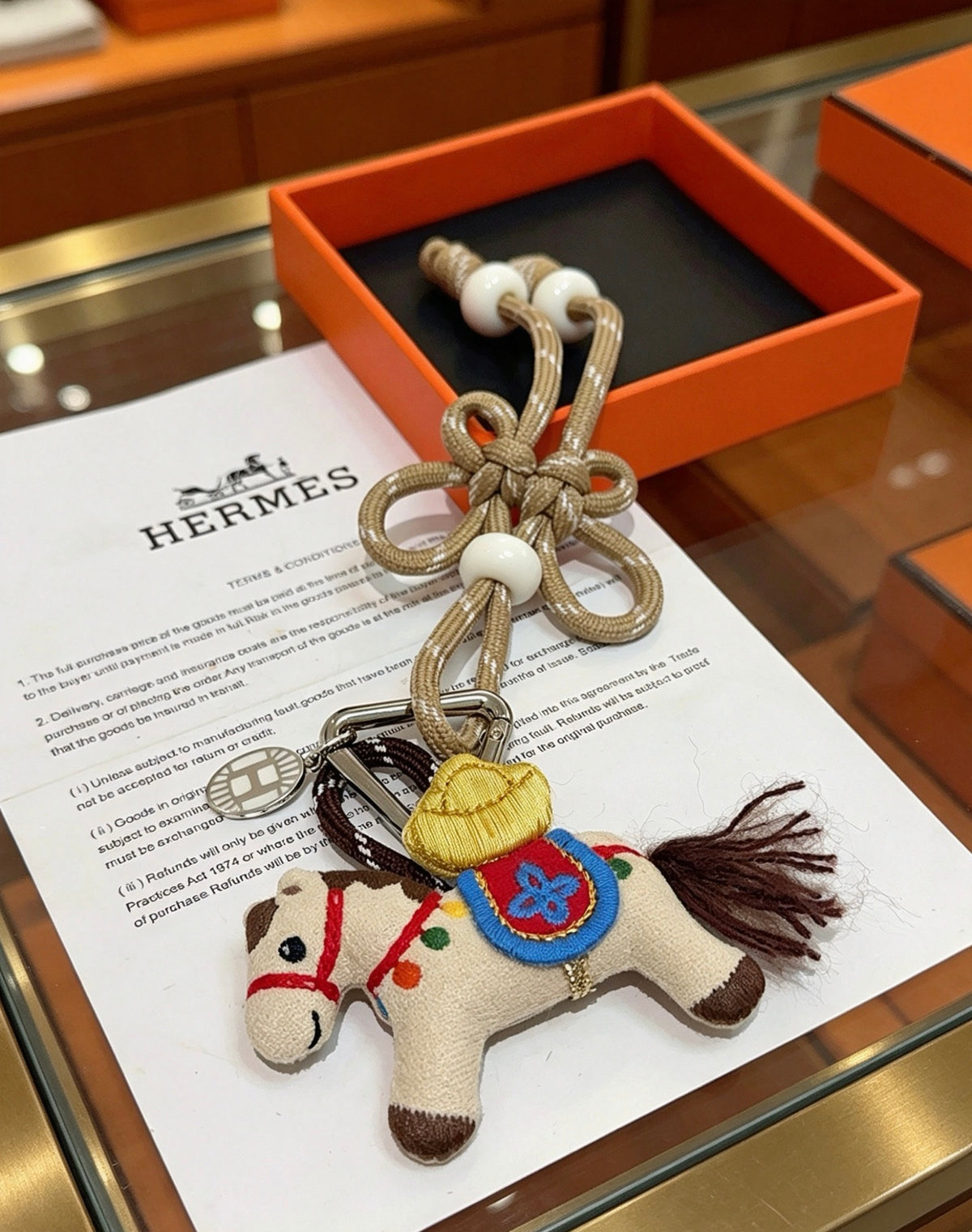 Hermès Multicolor Horse-Charm Keychain - album image 2