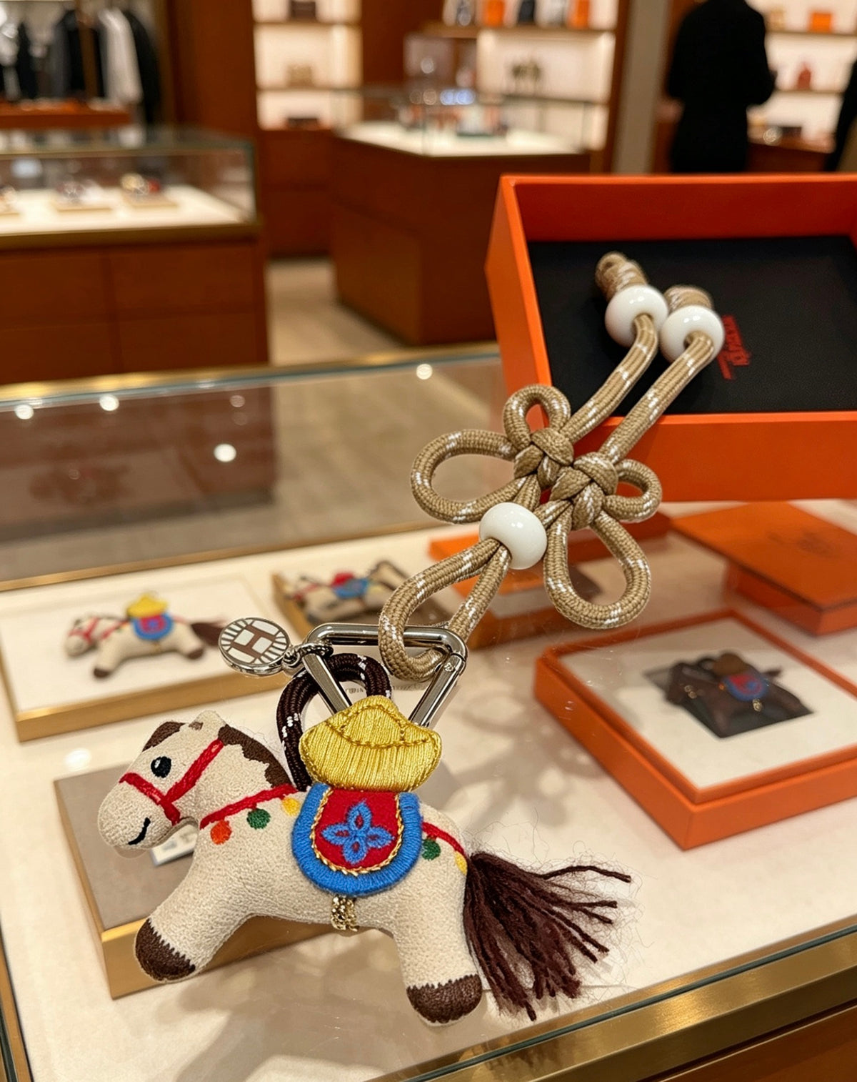 Hermès Multicolor Horse-Charm Keychain - album image 6