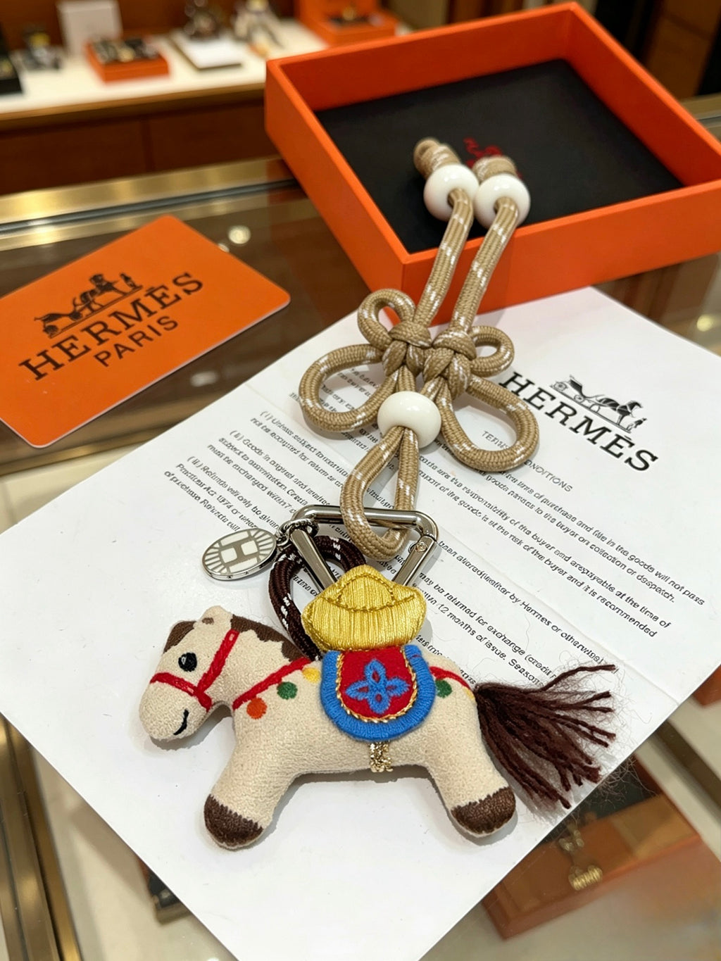 Hermès Multicolor Horse-Charm Keychain - album image 3