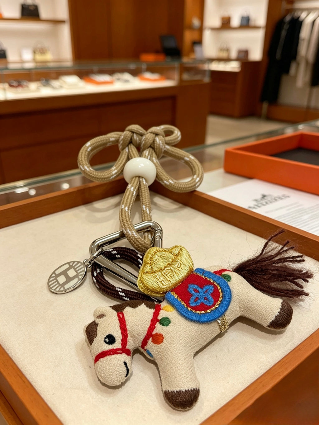 Hermès Multicolor Horse-Charm Keychain - album image 4