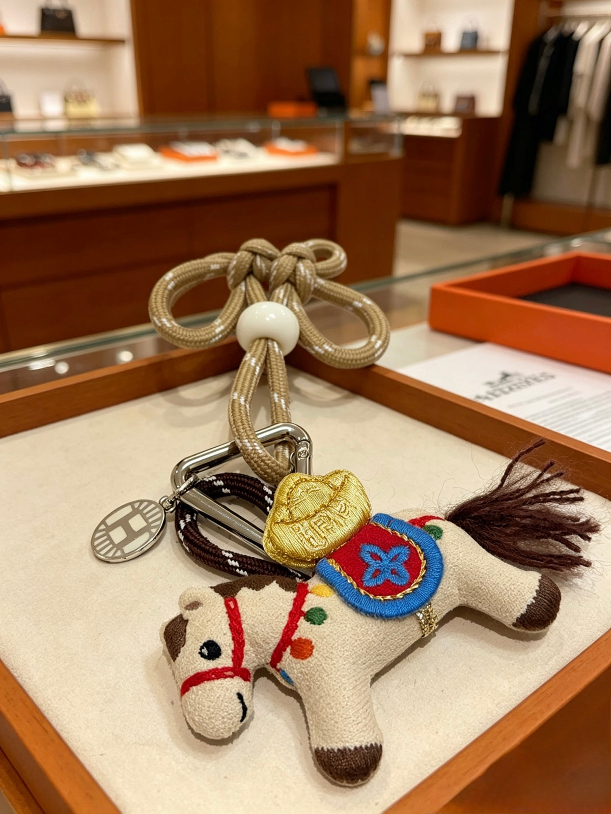 Hermès Multicolor Horse-Charm Keychain - album image 4