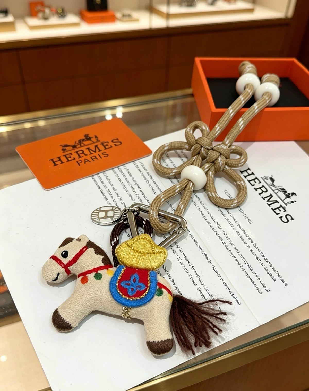 Hermès Multicolor Horse-Charm Keychain - album image 5