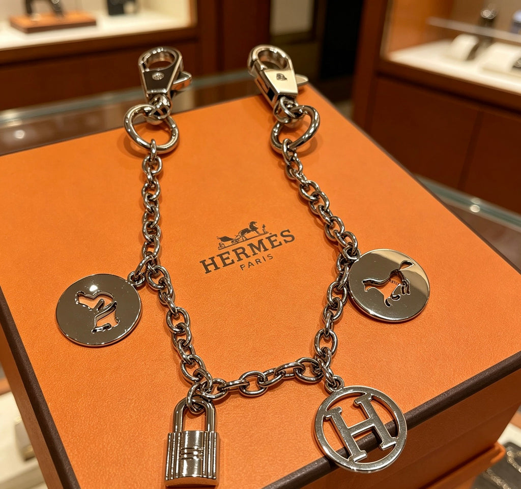 Hermès Silver-Tone H Disc Station Bracelet - album image 5