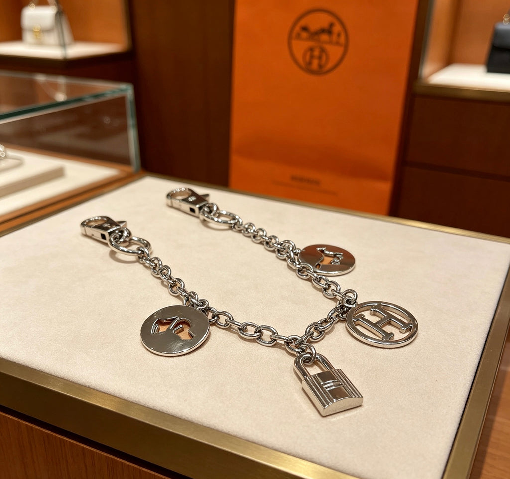 Hermès Silver-Tone H Disc Station Bracelet - album image 3