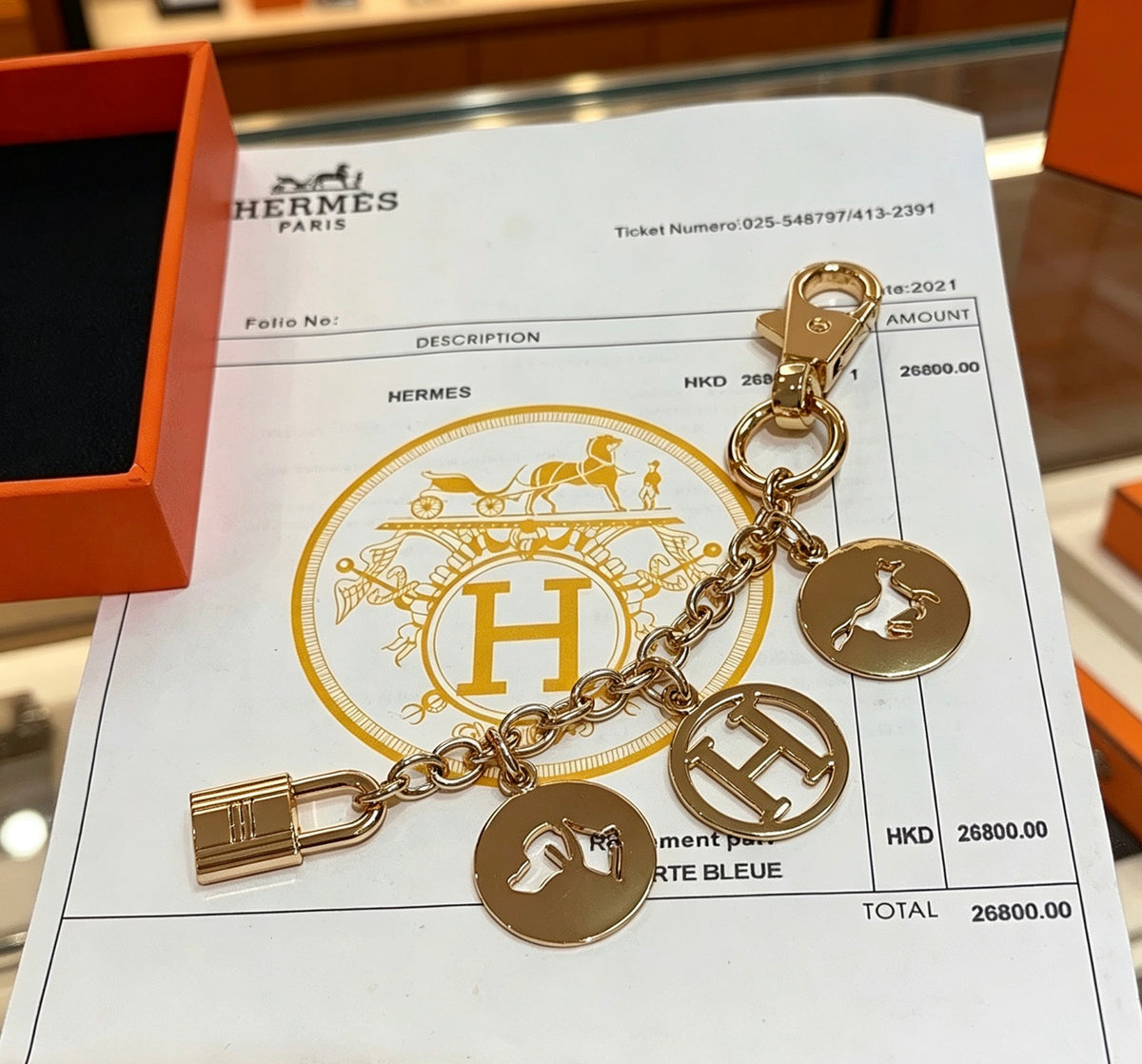 Hermès Gold-Tone H Disc Station Bracelet - album image 6