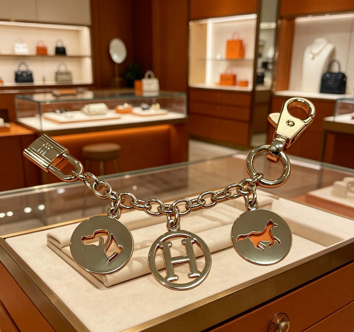 Hermès Gold-Tone H Disc Station Bracelet - album image 2