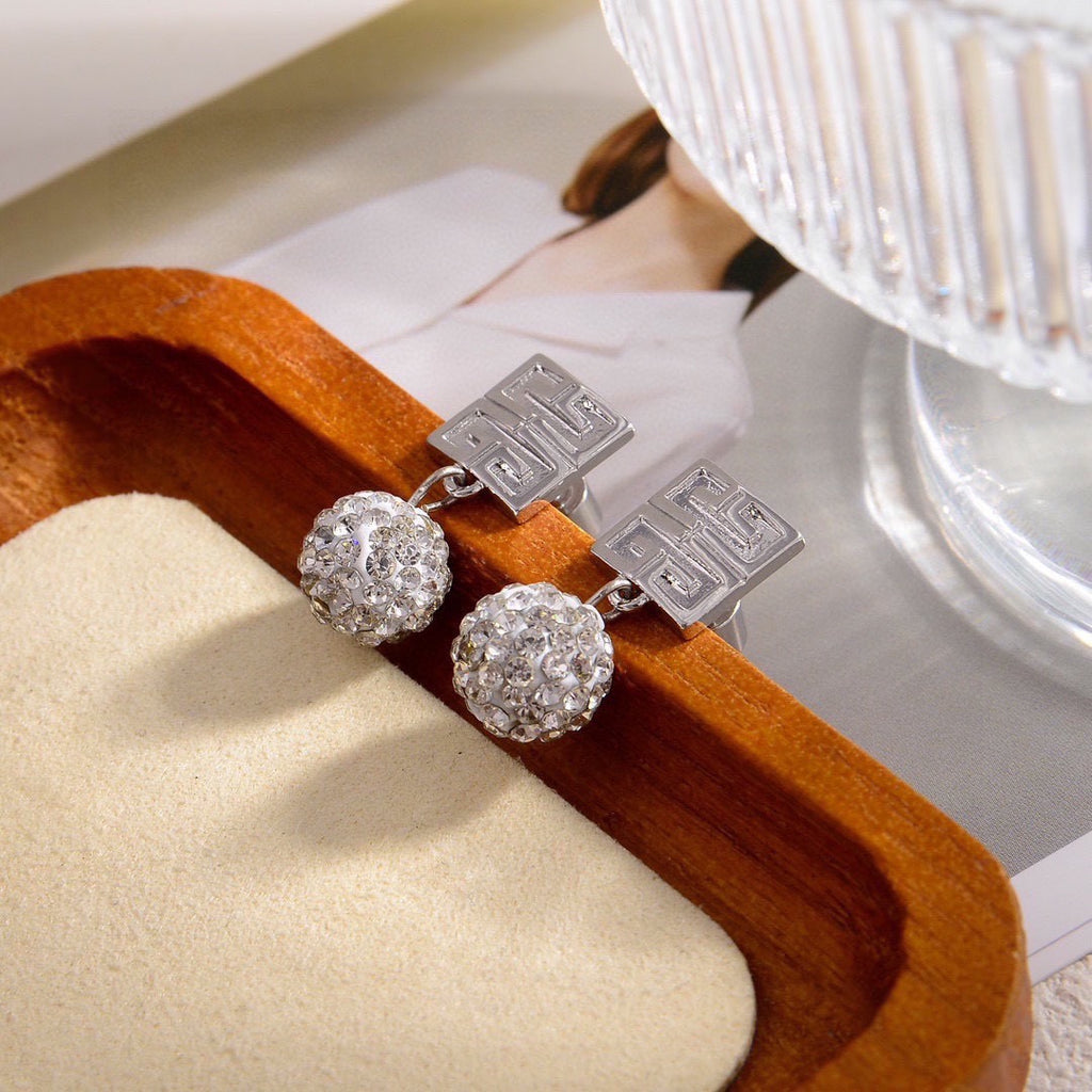 Givenchy Pendant Crystal Accent Earrings - album image 8