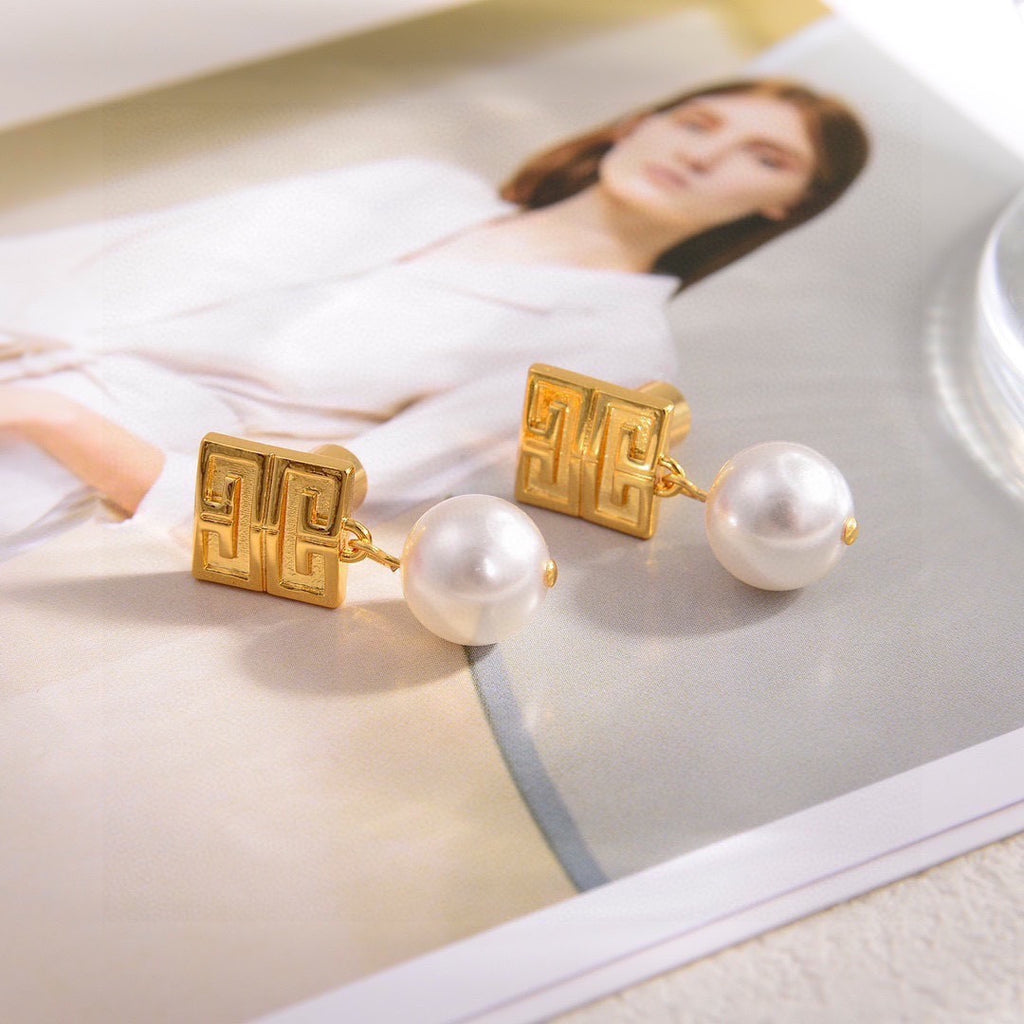 Givenchy Pendant Crystal Accent Earrings - album image 6