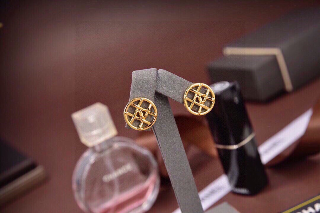 Chanel Openwork Stud Earrings - album image 6