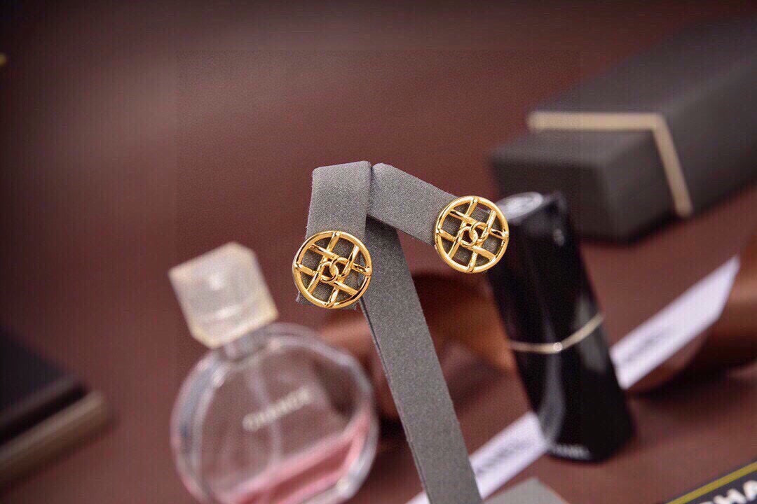 Chanel Openwork Stud Earrings - album image 6