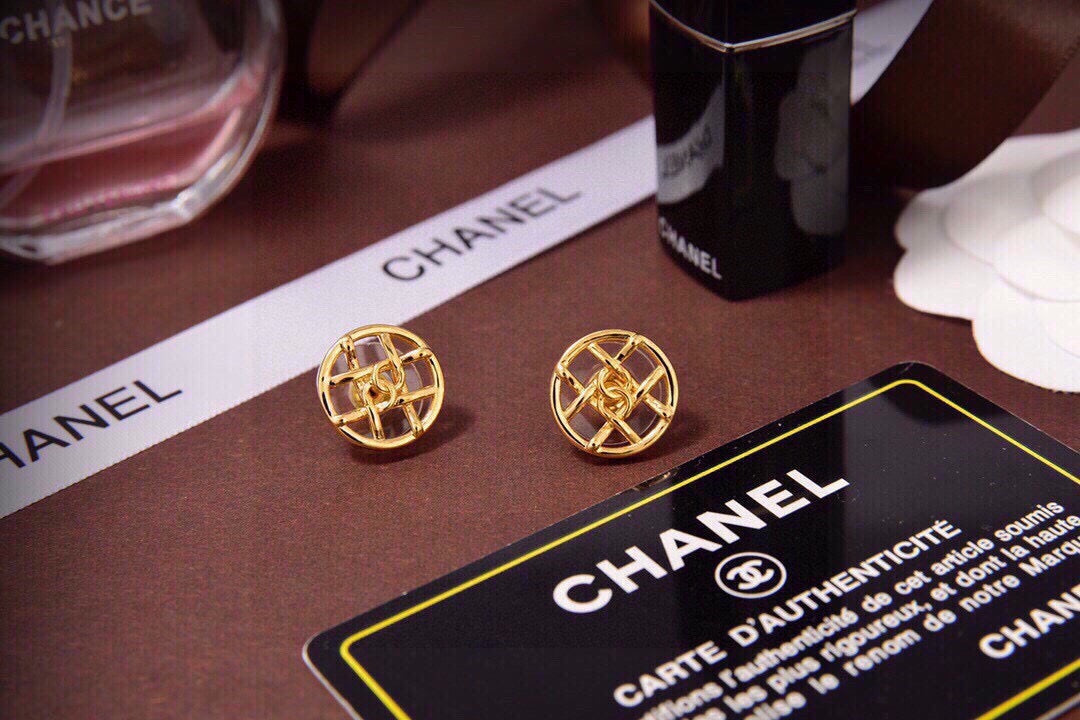 Chanel Openwork Stud Earrings - album image 1