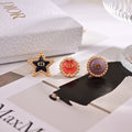 Dior Colorful Compass Medallion Earrings - product image 1