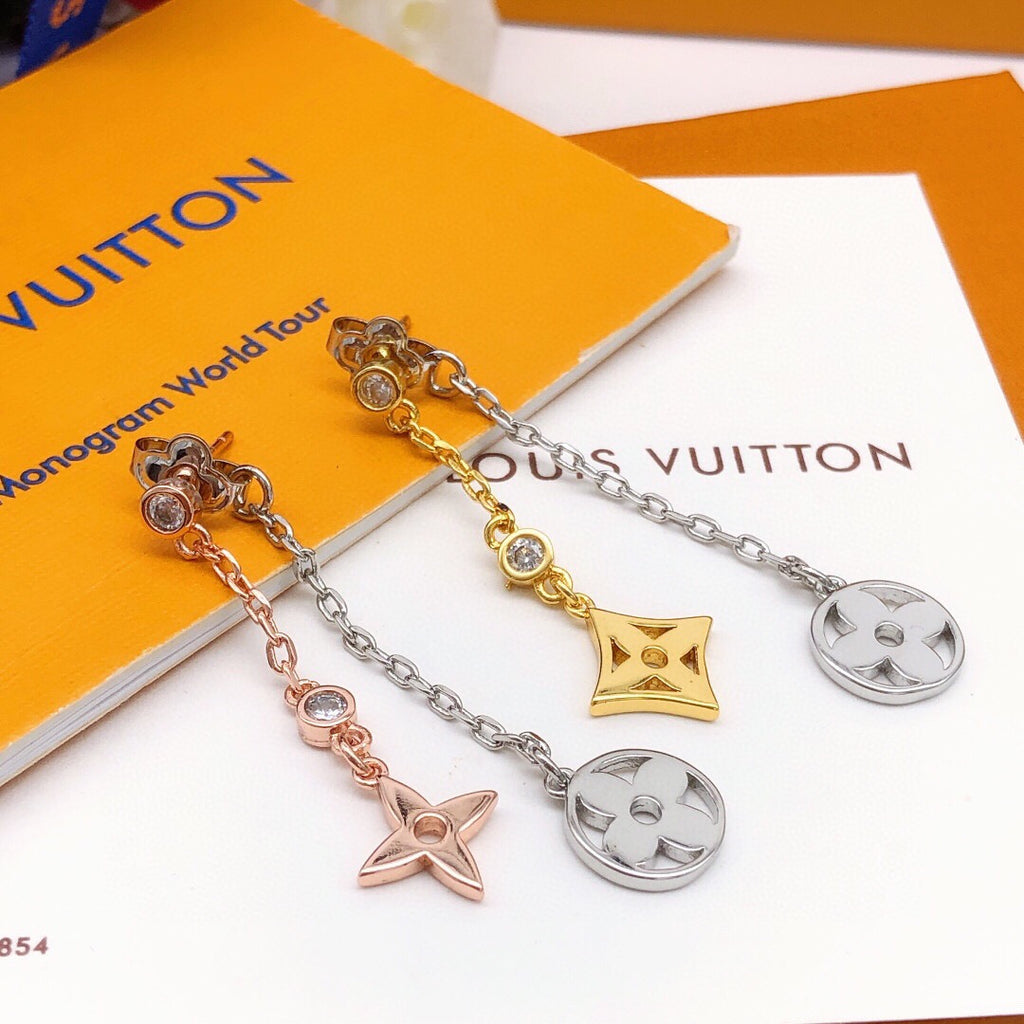 Louis Vuitton Rose Gold-Tone Silver-Tone Gold-Tone Tassel Earrings - album image 2