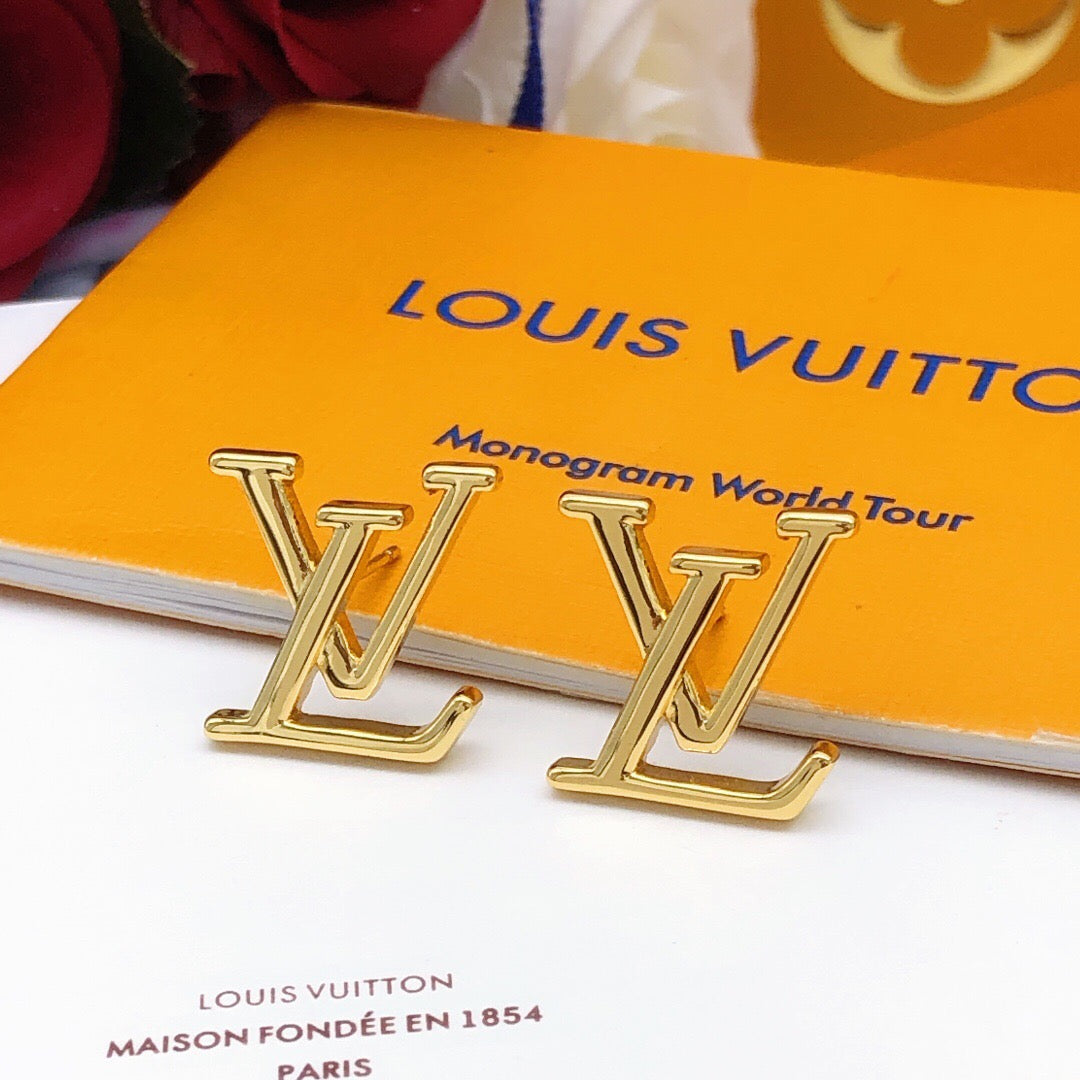 Louis Vuitton LV Letter Polished Earrings - album image 2