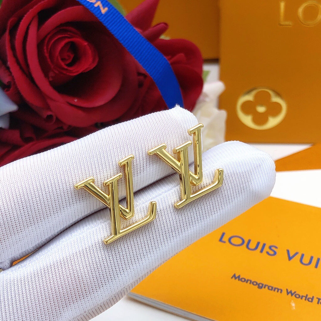 Louis Vuitton LV Letter Polished Earrings - album image 7
