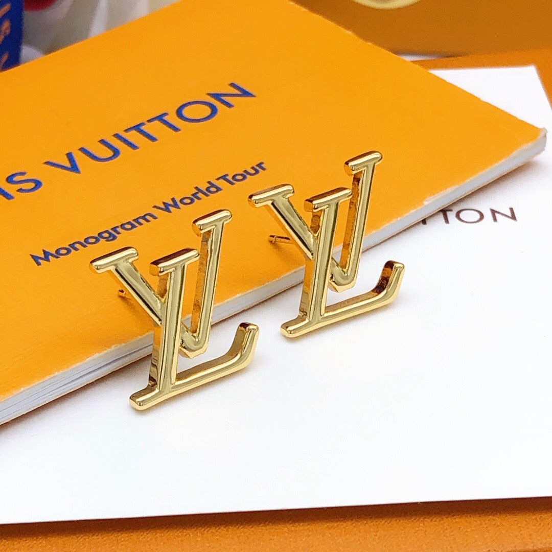 Louis Vuitton LV Letter Polished Earrings - album image 1