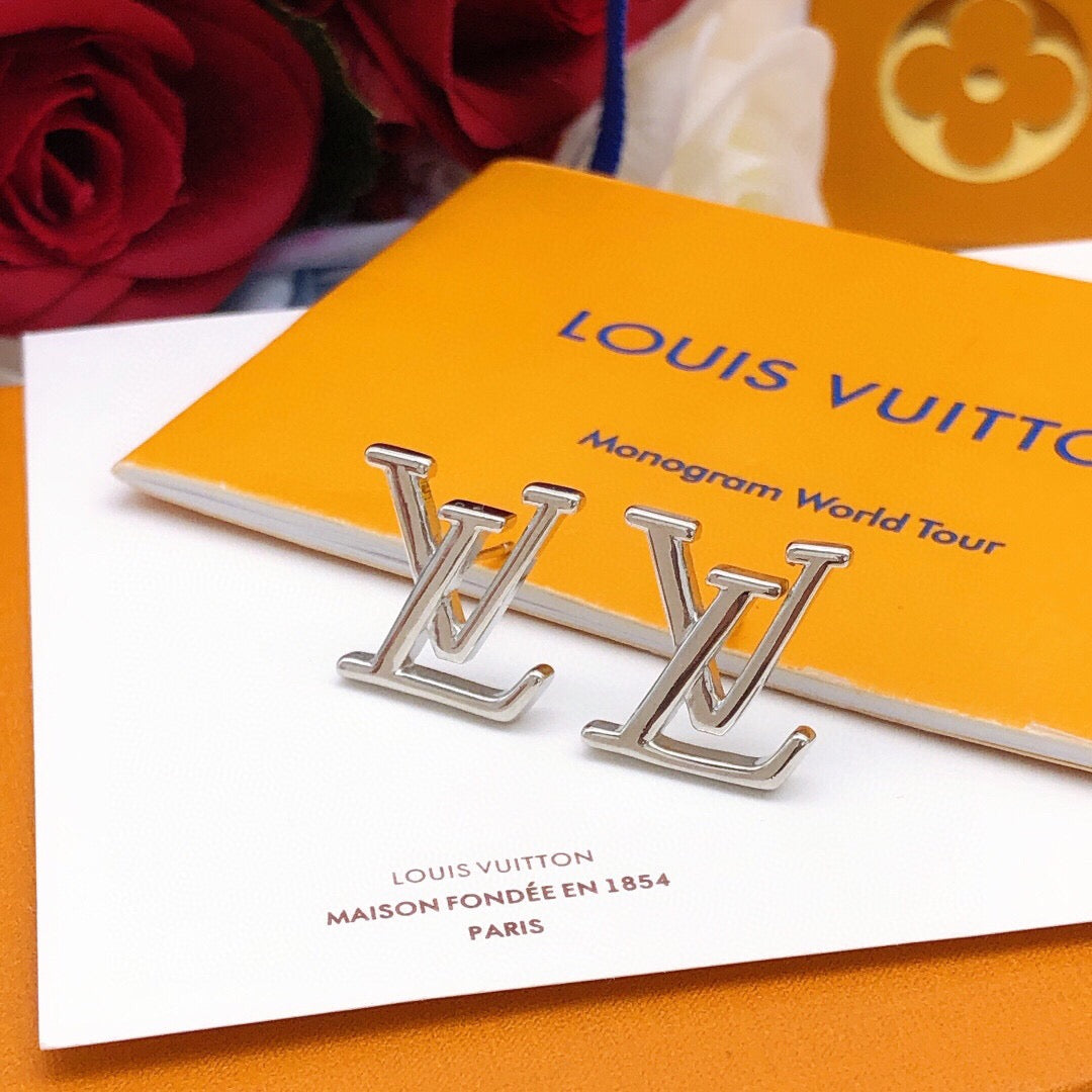 Louis Vuitton LV Letter Polished Earrings - album image 2