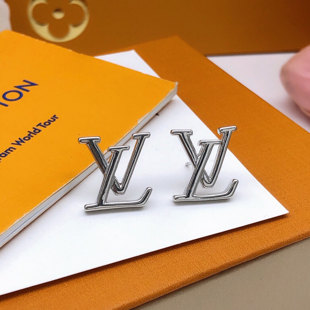 Louis Vuitton LV Letter Polished Earrings - album image 8