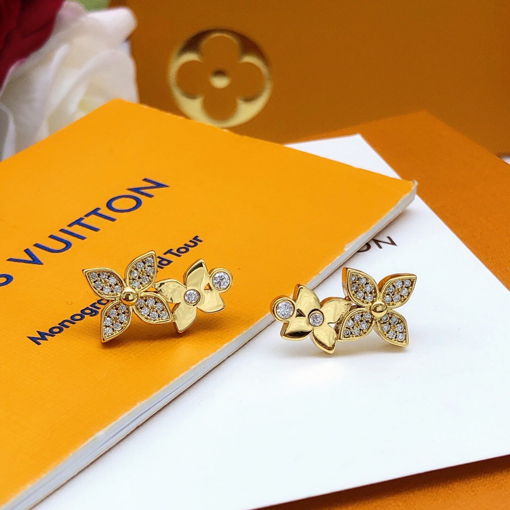 Louis Vuitton Star Monogram Crystal Accent Earrings - album image 1