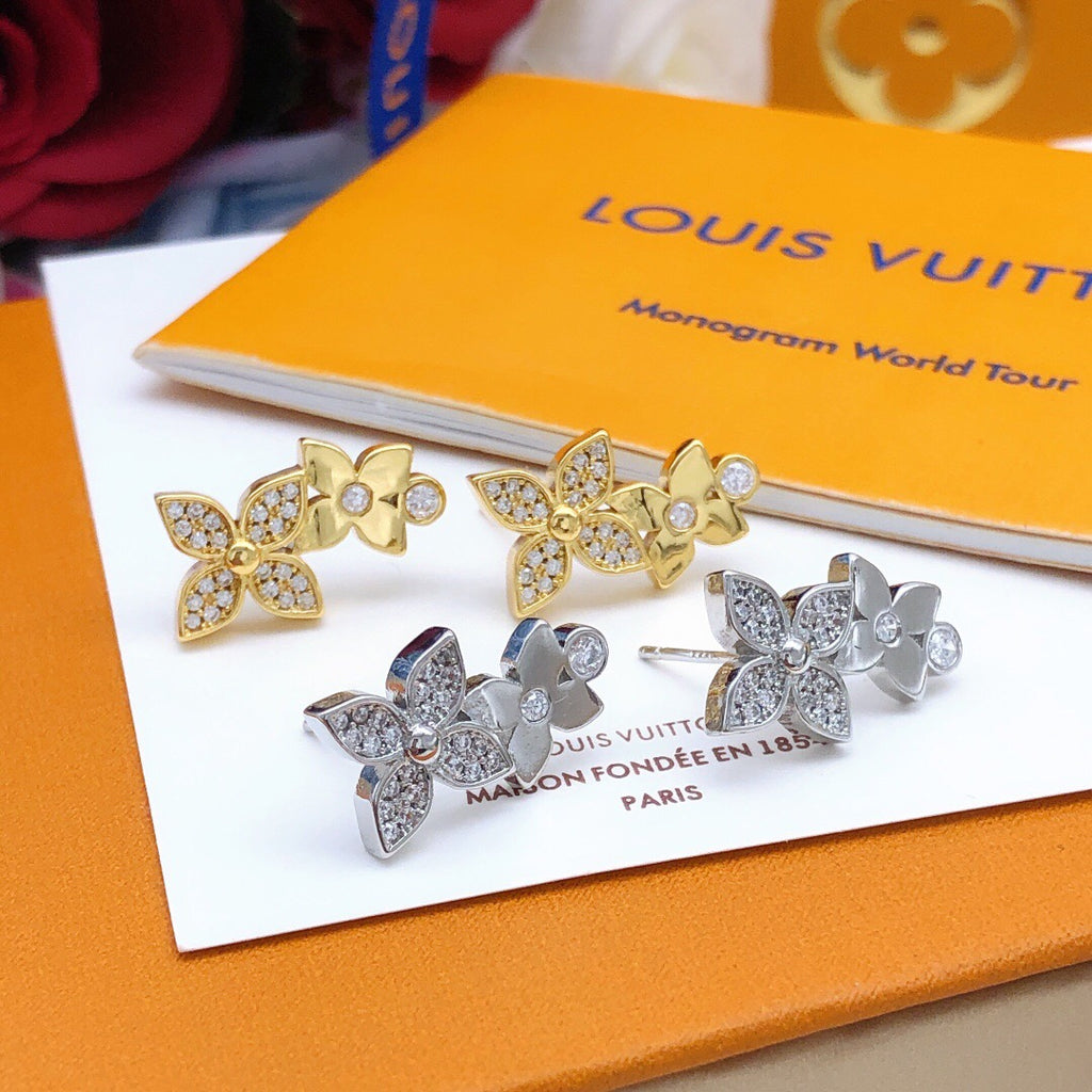 Louis Vuitton Star Monogram Crystal Accent Earrings - album image 5