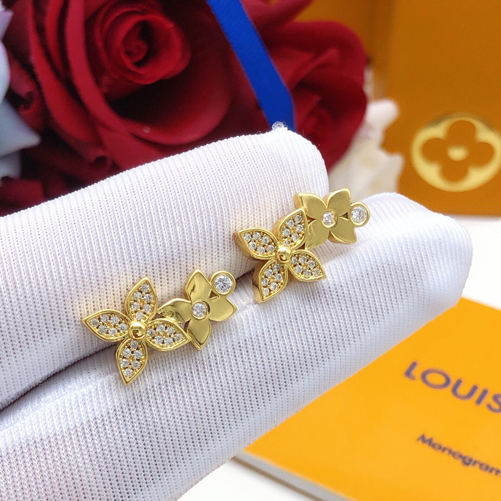 Louis Vuitton Star Monogram Crystal Accent Earrings - album image 6