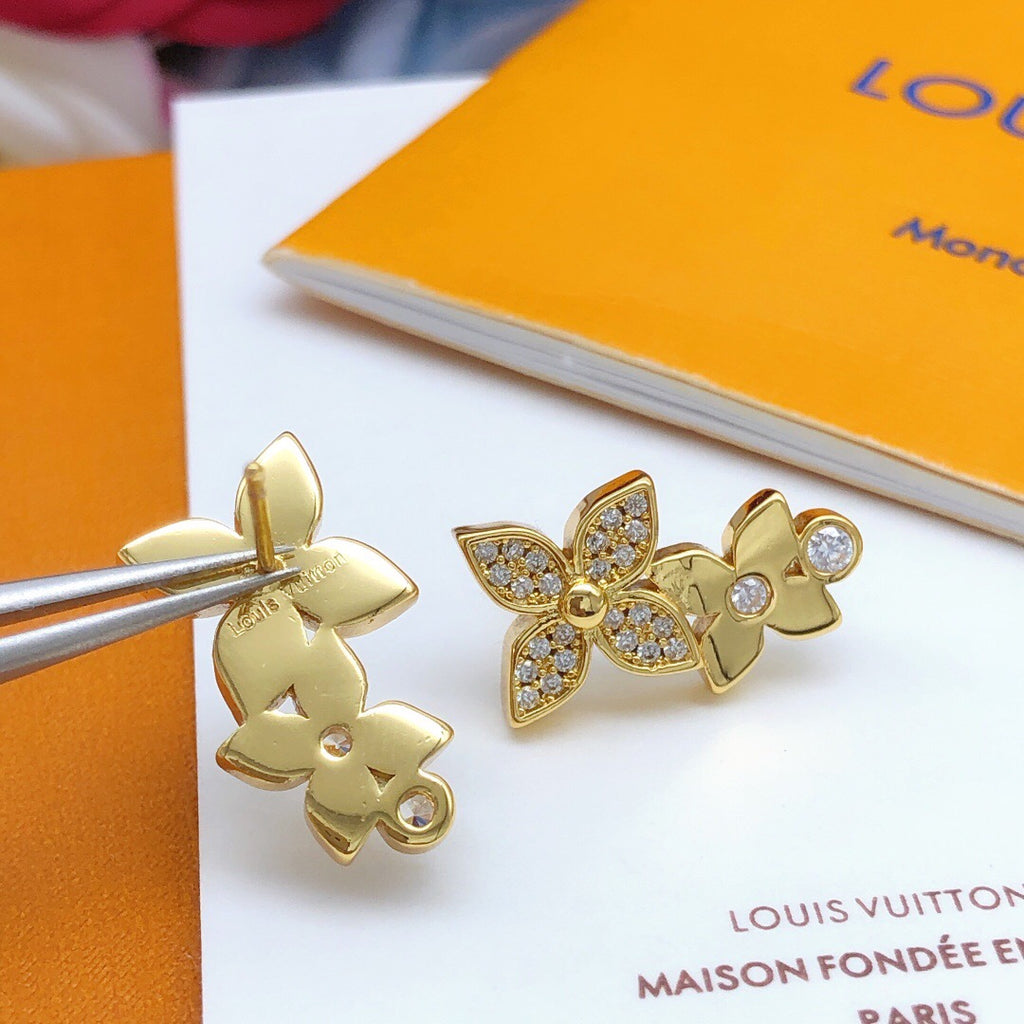 Louis Vuitton Star Monogram Crystal Accent Earrings - album image 4