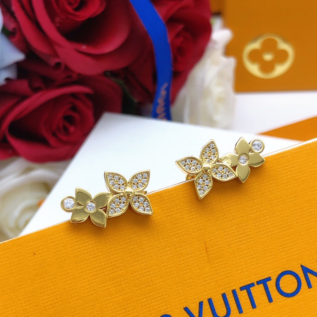 Louis Vuitton Star Monogram Crystal Accent Earrings - album image 9