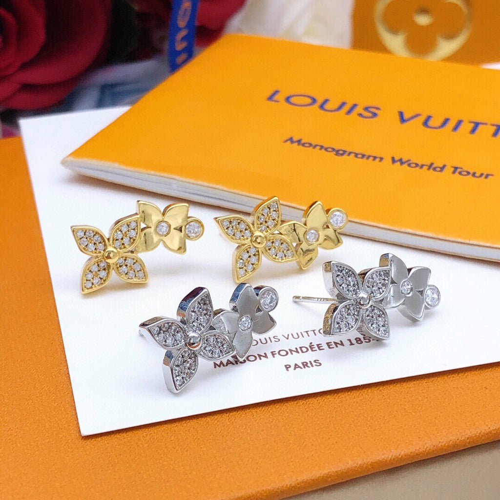 Louis Vuitton Star Monogram Crystal Accent Earrings - album image 5