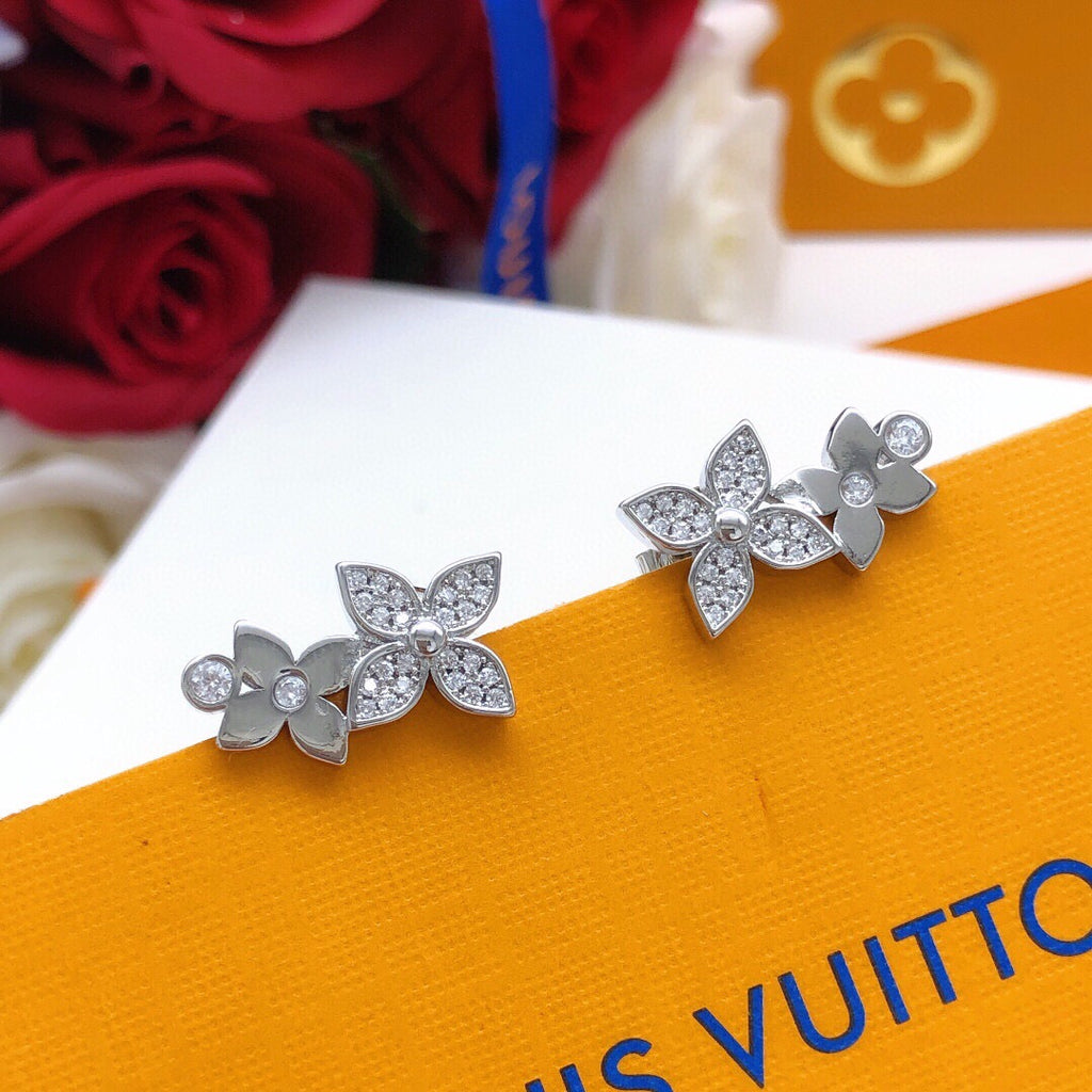 Louis Vuitton Star Monogram Crystal Accent Earrings - album image 7
