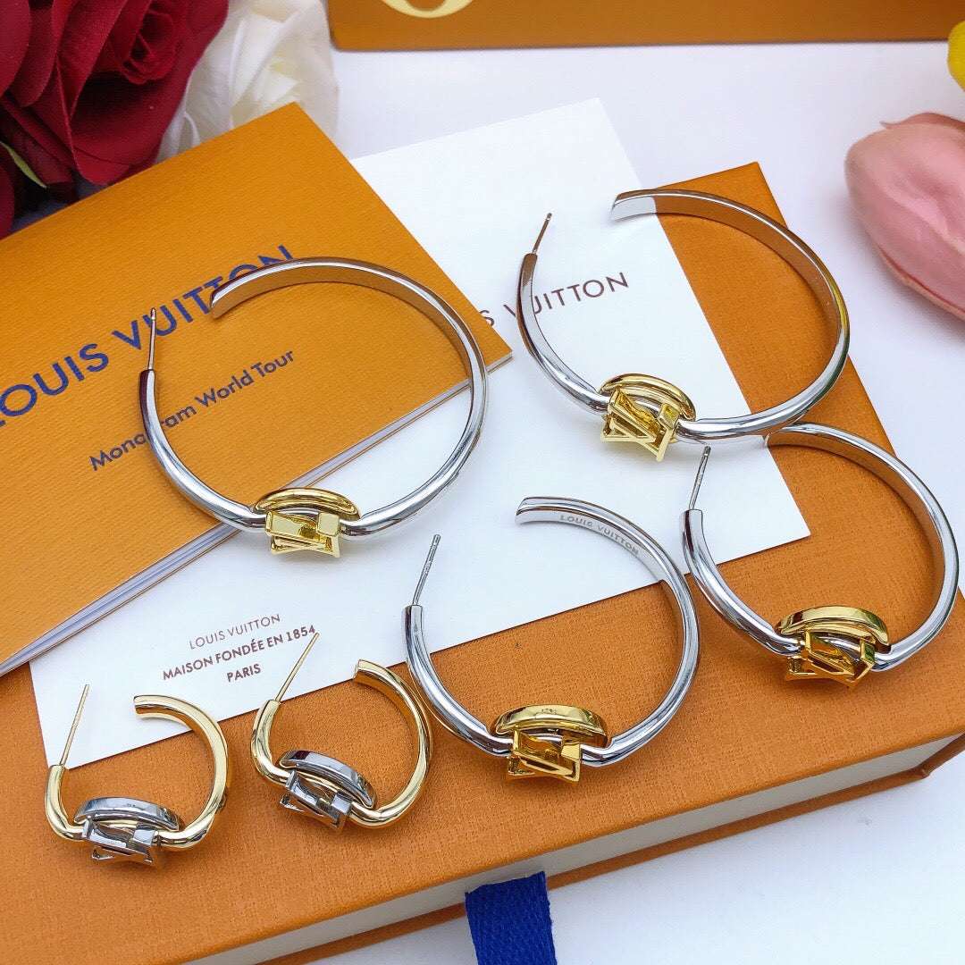 Louis Vuitton Silver-Tone Gold-Tone Earrings - album image 4