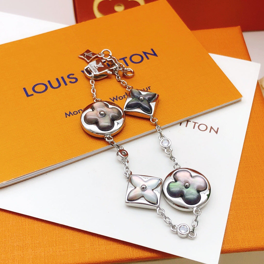 Louis Vuitton Silver-Tone Gray Monogram Bracelet - album image 2