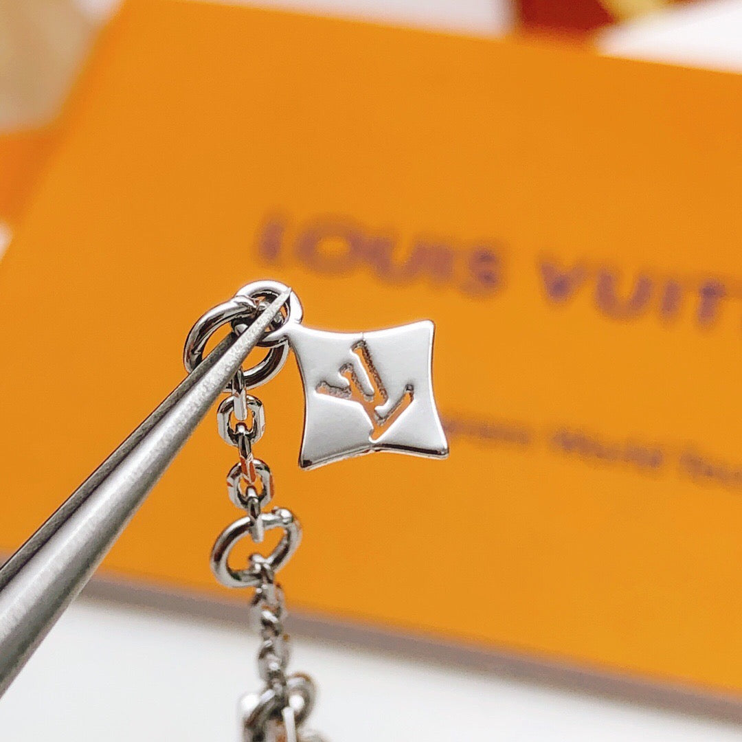 Louis Vuitton Silver-Tone Gray Monogram Bracelet - album image 6