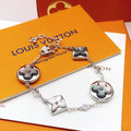 Louis Vuitton Silver-Tone Gray Monogram Bracelet - album image 1